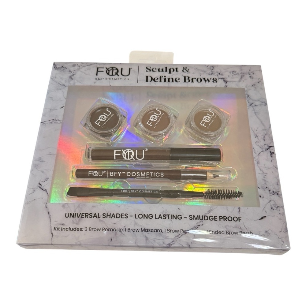FORU Sculpt & Define Brows Kit – Universal Shades | Long Lasting | Smudge Proof